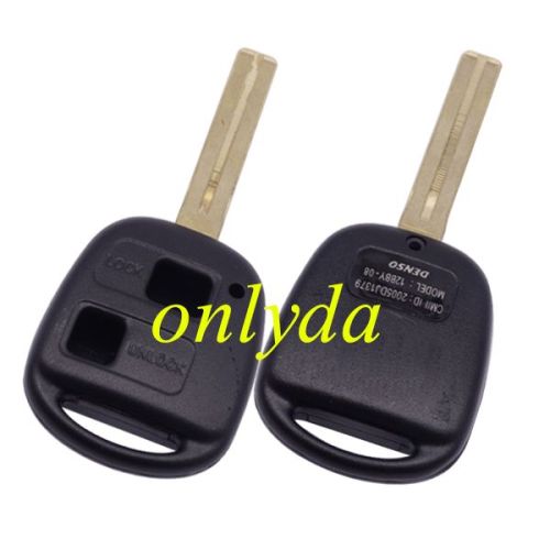 For toyota 2 Button Remote key blank with short blade toy48, 37mm) TOY48-SH2