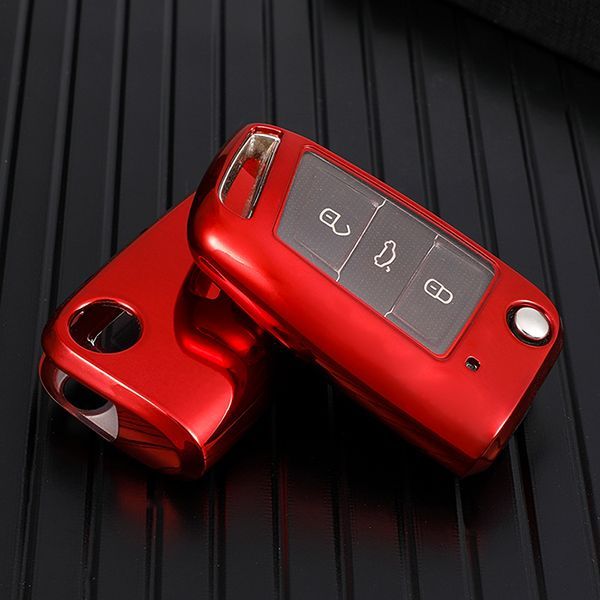 Passat TPU protective key case black or red color, please choose