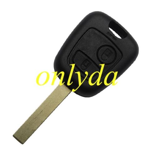 For Peugeot 407 2 button remote key blank with hu83 blade without