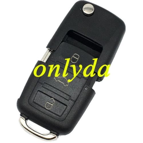 3 button remote key blank with HU66 blade square head