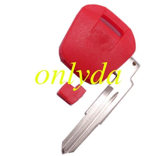 Motorcycle key blank with right blade (red)