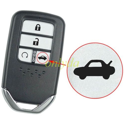 4 button remote key shell with blade