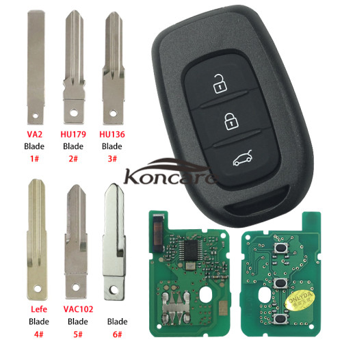 3 button remote key with PCF7961M(HITAG AES)chip-434mhz FSK