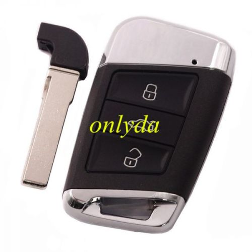 3 button modified remote key blank with HU66 blade