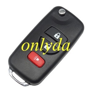 Nissan 3 button modified remote key blank without buttons pad
