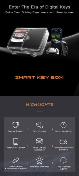 Xhorse Smart Key Box Bluetooth-compatible Adapter Work with MINI Key Tool/Key Tool Max/Key Tool Plus/VVDI2 - XDSKE0EN