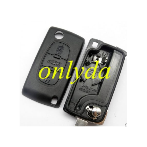 For VA2-Trunk-with battery place 307 3-button flip key shell with trunk button genuine factory high quality