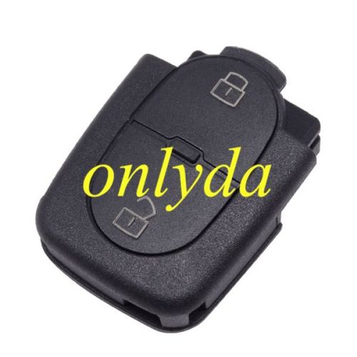 For Audi Small battery 2 button remote key blank part without panic 1616 model