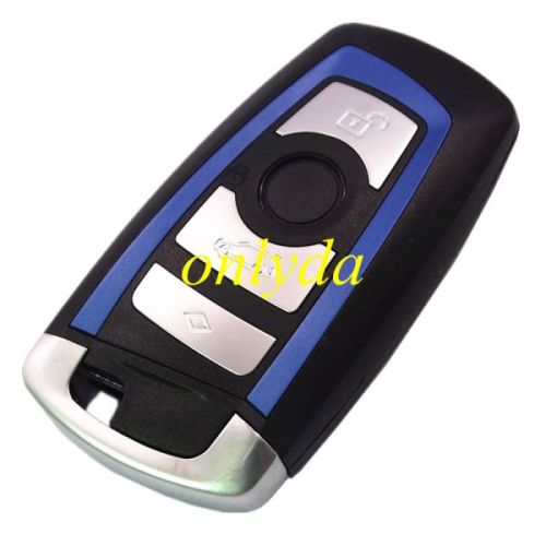 4 button remote key blank (Blue ) with blade