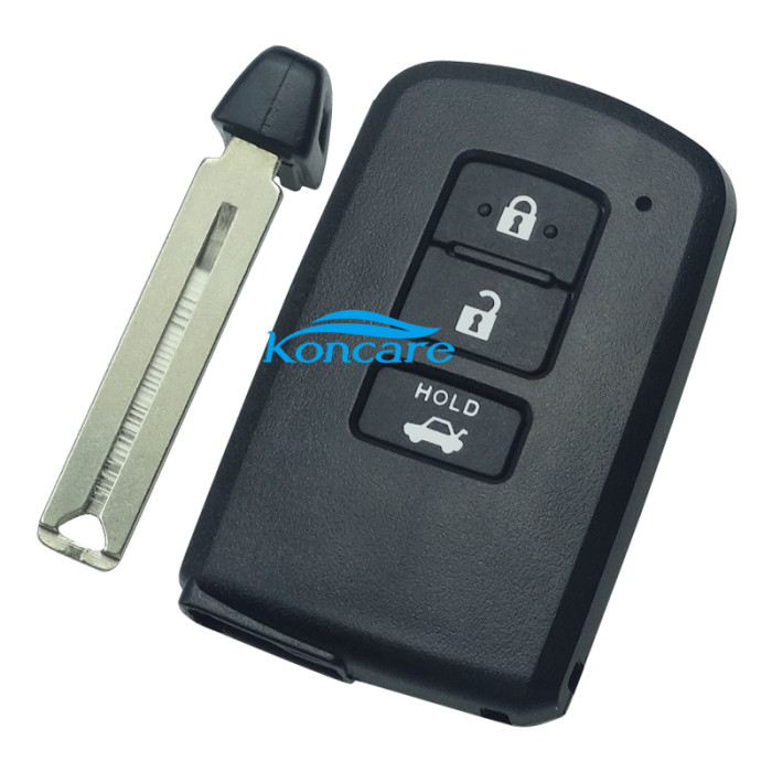 Toyota 3 button remote key shell ,the button is square