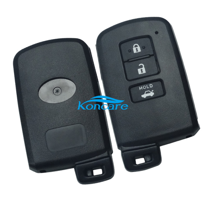 Toyota 3 button remote key shell ,the button is square