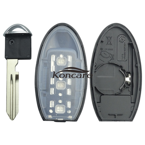 Nissan 2+1 button remote key blank for new model