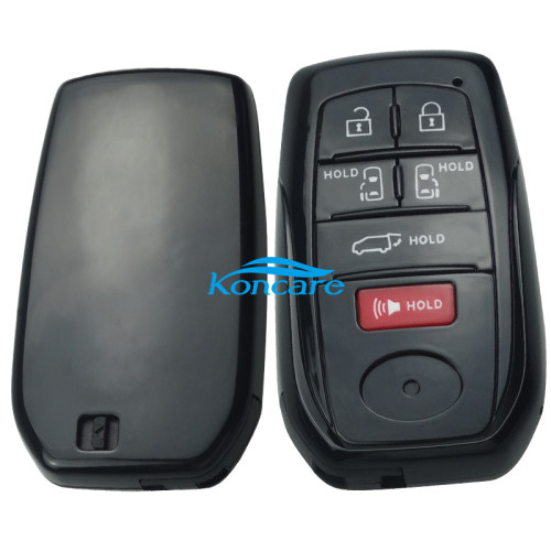 For Toyota 5+1 button remote key blank