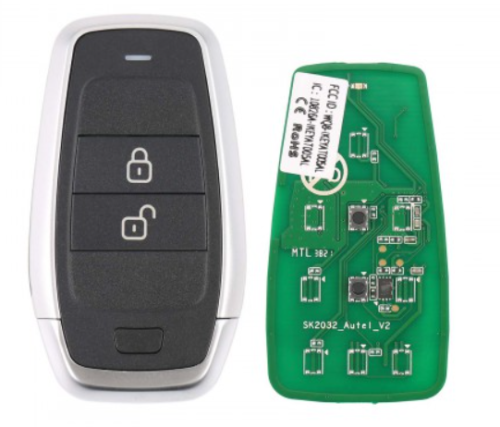 For AUTEL MAXIIM IKEY Standard Style IKEYAT002AL 2 Buttons Independent Smart Key (Lock/ Unlock)