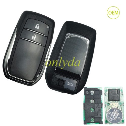 For Toyota Hilux OEM 2 button remote key with Toyota H chip 315mhz FCCID:61A965-0182 chip No.RF430F, small chiph7900N Crystal is 13.080