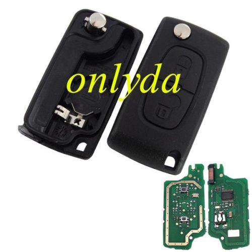 For 2B Flip Remote Key with PCF7961-46 chip FSK model with VA2 /HU83 blade