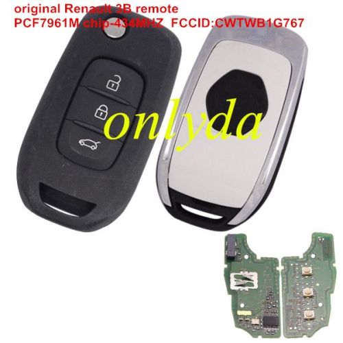 For OEM Renault 3Bremote PCF7961M-434MHZ CMIIT ID:2013DJ6139 FCCID:CWTWB1G767