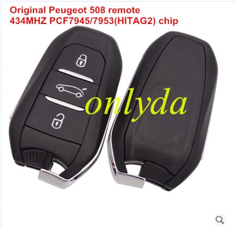 For OEM Peugeot 508 remote key with 434MHZ with PCF7945 chip