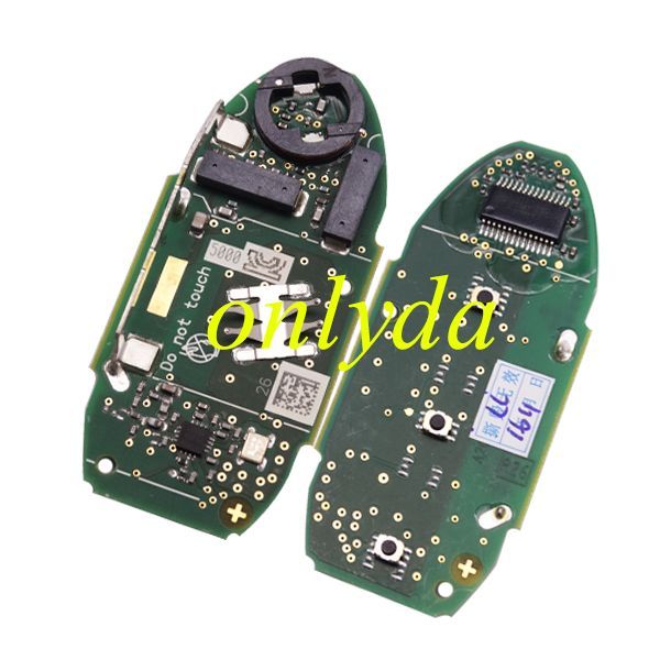 For Nissan keyless 2 button remote key with 315mhz Chip is PCF7953, &7938&4A pcb numer is A2c32301600 continental:S180144102 CMIIT ID:2012DJ6167