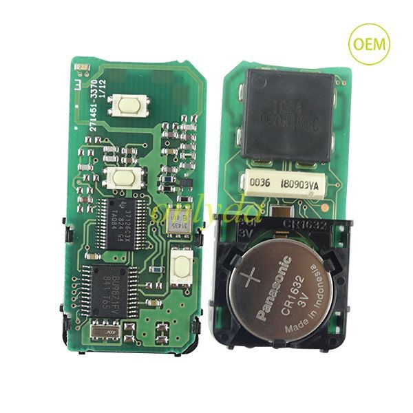 For OEM smart Toyota 3 button remote key with 315mhz ,PCB board number 0140#