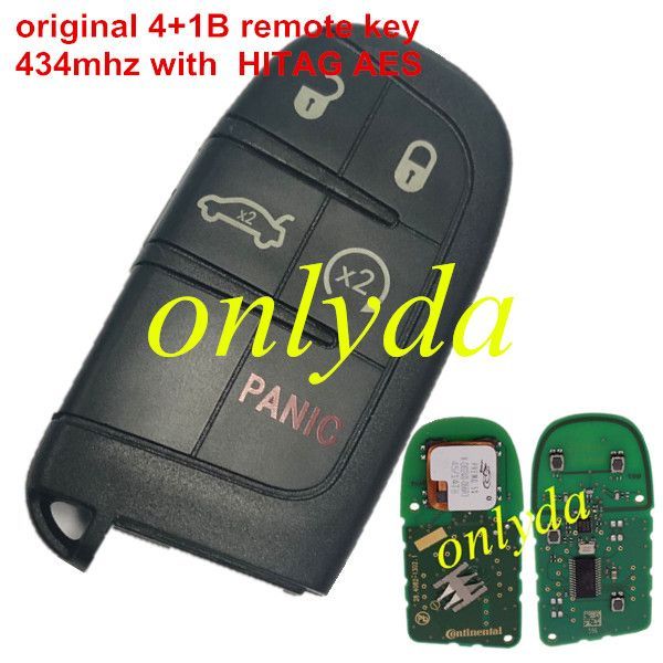 For OEM 4+1 button remote key with 434MHZ with HITAG AES