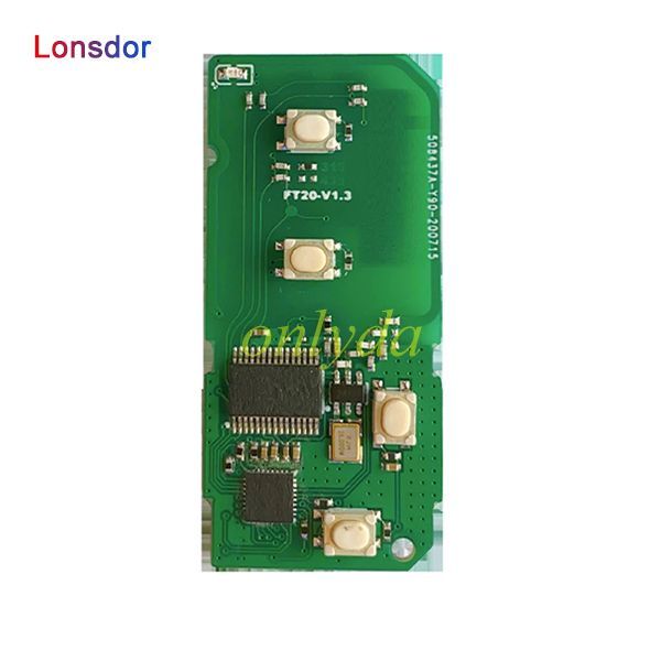 For Lonsdor per Toyota/corona/Prodo/Lexus Smart Key con scheda PCB 4D FT20-0140/3370/A433/F433 5290/314 MHz,can use KH100 machine to adjust the model and frequency