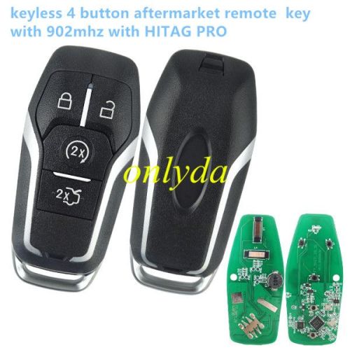 For keyless 4 button aftermarket remote key with 902mhzHITAG PRO