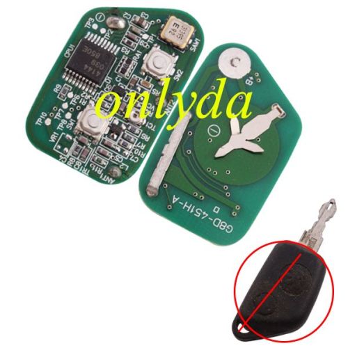 For OEM Peugeot 2 button remote key PCB only