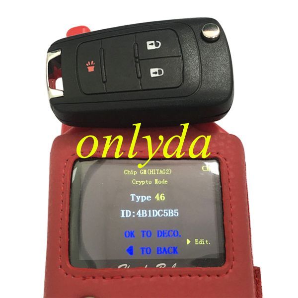 For OEM Vauxhall 2+1 button remote key with 434mhz 5WK50079 95507070 chip GM(HITA G2)
