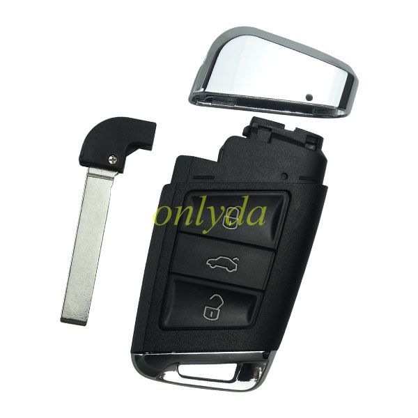 For VW MQB/B8 3 button keyless remote key with AES48 chip-434mhz ASK model