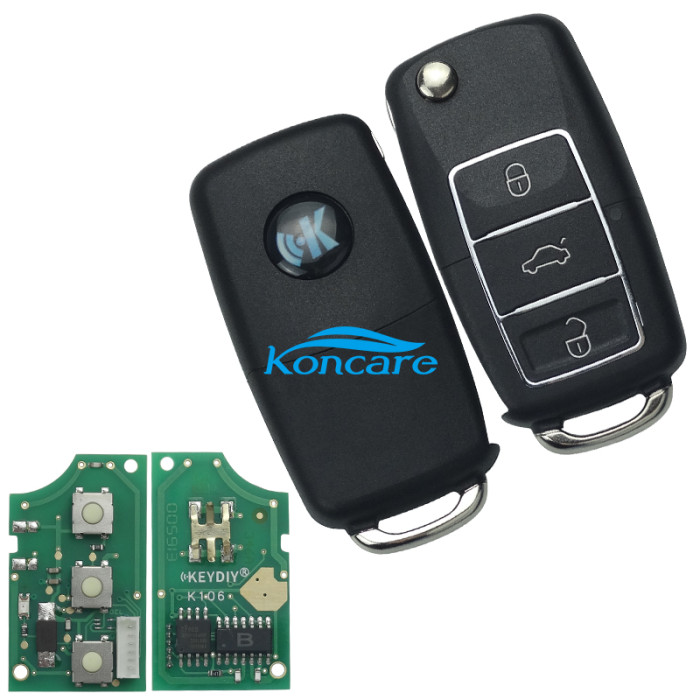 Standare remote key B01-Luxury 3 button remote key for KDX2 and KD Max to produce any model remote