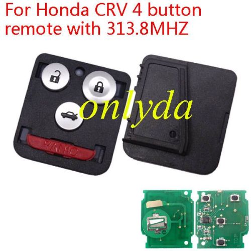 Honda 3+1 remote key with 313.8MHZ