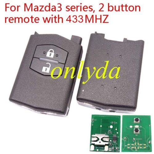 For Mazda3 series, 2 button remote with 315MHZ/433mhz