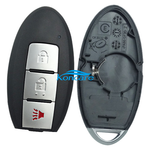 Nissan 2+1 button remote key blank for new model