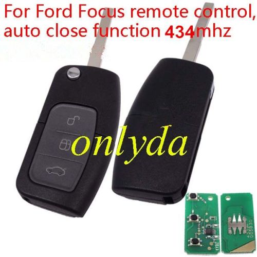 For Ford Focus flip remote control with auto close function ford windows autoclose remote with 315mhz and 434mhz