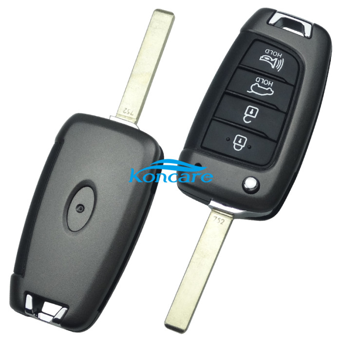 For Hyundai 4 button remote key blank
