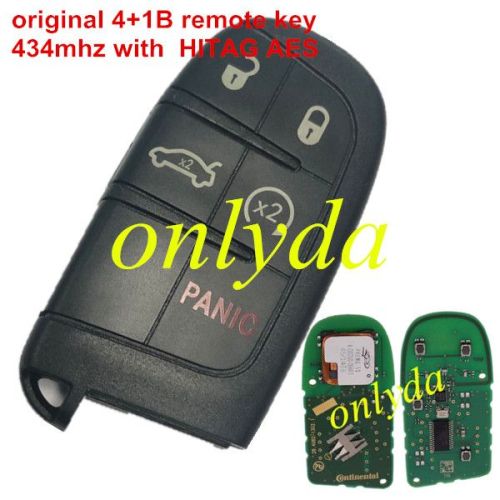 For OEM Dodge 4+1 button remote key with 434MHZ with 7953chip