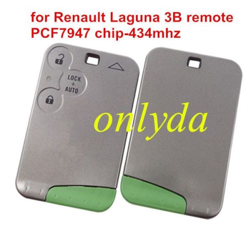 For Renault Laguna &Velsatis & Espace 3B remote PCF7947 chip no logo