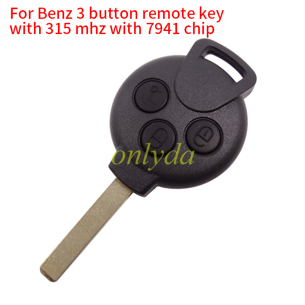 For KYDZ Brand Benz 3 button remote key with 315 mhz/434mhz with 7941 chip