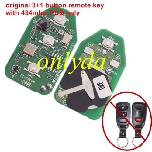 For OEM 3+1 button remote key with 434mhz PCB only
