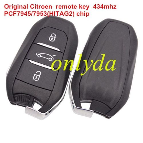 For Citroen remote key with 434mhz PCF7945/7953(HITAG2) chip