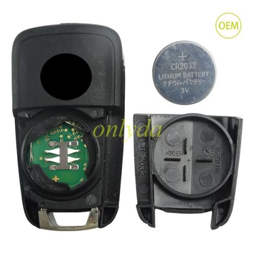 For OEM Vauxhall 2 button remote key with 434mhz 5WK50079 95507070 chip GM(HITA G2) 7937E chip