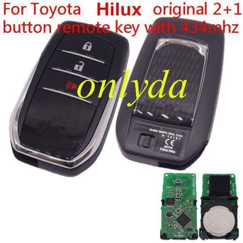 For Toyota Hilux OEM 2+1B remote Toyota H chip- 434mhz FCCID：61A965-0182