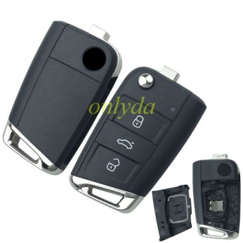 Free shipping For OEM VW 3 button remote key with 434mhz 5G0959753BC