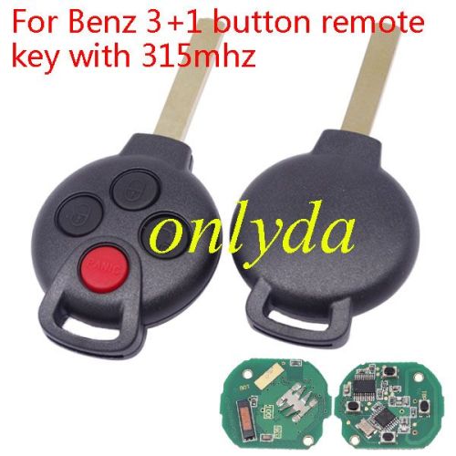 For KYDZ Brand Benz 3+1 button remote key with 315mhz