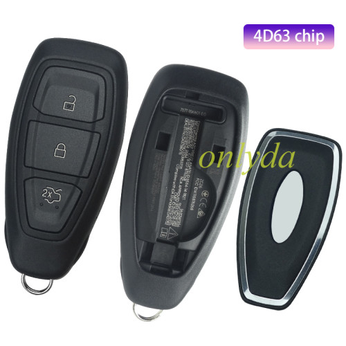 For OEM ford Focus keyless remote key with 434mhz with 4D63 chip