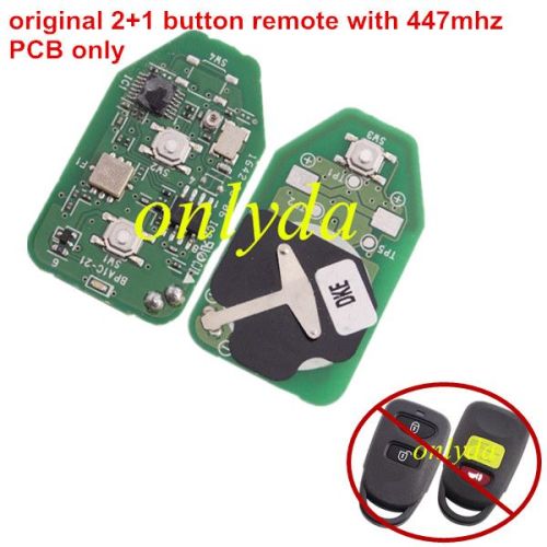 For OEM 2+1 button remote with 447mhz PCB only