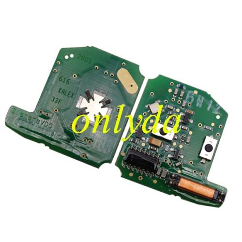 For OEM Renault 2 button remote key with 433mhz & 7946(HITAG2) chip no blade Continental: 5WK4 876/818