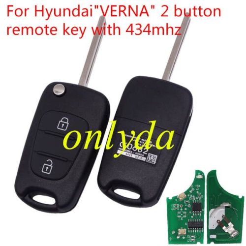 hyun VERNA 2 button remote key with 434mhz