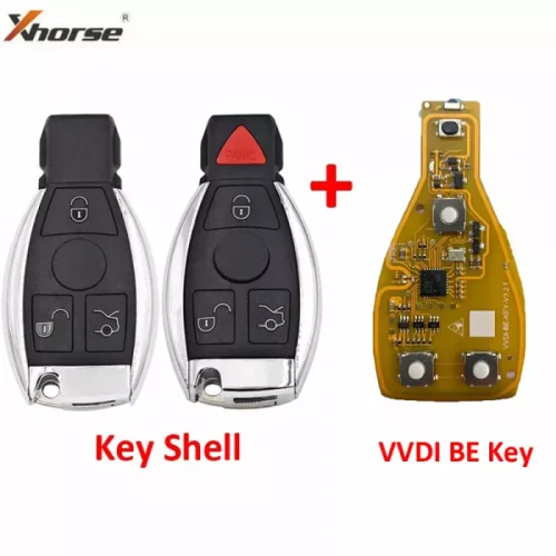 For Xhorse VVDI 3/3+1 button for benz remote Key Yellow Color No Bonus Points